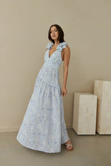 Maxikleid „Pretty Smile“ in Blau
