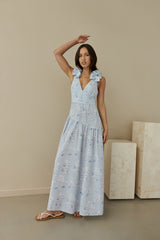 Maxikleid „Pretty Smile“ in Blau