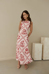 Haute Horizons Maxikleid Rosa