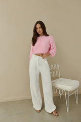 Cloud Nine Fluffy Cardigan Rosa