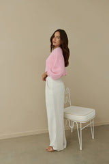 Cloud Nine Fluffy Cardigan Rosa