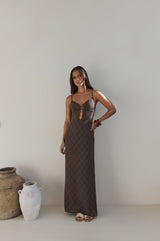 Riviera Nights Maxikleid Schokolade