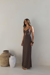 Riviera Nights Maxikleid Schokolade