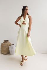 Sands Of Splendor Halter Maxikleid Lemon
