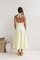 Sands Of Splendor Halter Maxikleid Lemon
