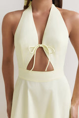 Sands Of Splendor Halter Maxikleid Lemon