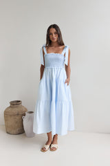 So Far So Long Maxikleid Blau