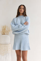 Season Of Dreams Strick-Minirock Blau