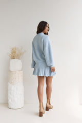 Season Of Dreams Strick-Minirock Blau