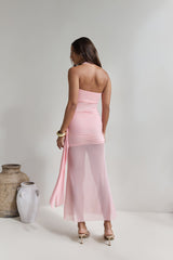 Sailing Days Netz-Maxikleid Rosa