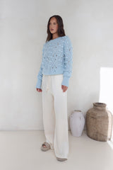 Winterberry Strickpullover Blau