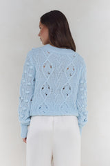 Winterberry Strickpullover Blau
