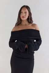 First Class Fantasy Carmen-Top Schwarz