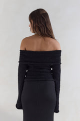 First Class Fantasy Carmen-Top Schwarz