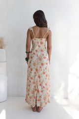Maxikleid Glimmer Glide Orange