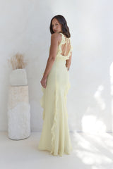 All Night Affair Maxikleid Gelb