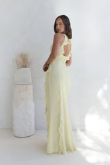 All Night Affair Maxikleid Gelb