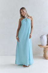 Isle Of Chic Neckholder Maxikleid Aqua
