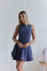 Wistful Bloom Minikleid Navy