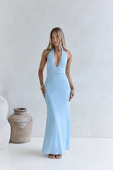 Dune Secrets Neckholder Maxikleid Blau