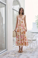 Posi Postcards Maxikleid mit Print