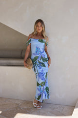 Lost In Your Eyes Mesh Maxikleid Blau