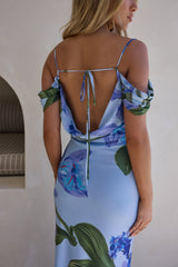 Lost In Your Eyes Mesh Maxikleid Blau