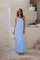 Isle Of Chic Neckholder Maxikleid Blau