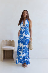 Voices All Around Maxikleid Blau