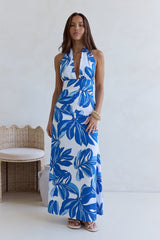 Voices All Around Maxikleid Blau