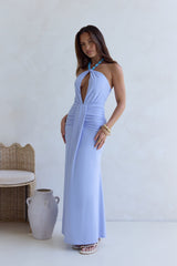 From The Heart Halter Maxikleid Blau