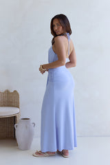 From The Heart Halter Maxikleid Blau