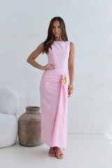 Maxikleid „Chance To Dance“ in Pink