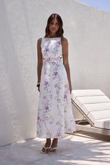 Blooming Lily Maxikleid Weiß