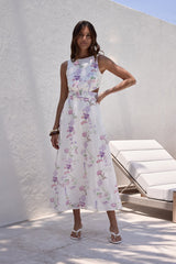 Blooming Lily Maxikleid Weiß
