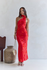 Maxikleid "Catching Blooms" Rot