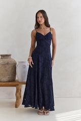 Lost In The Skies Maxikleid Marine