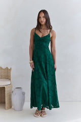 Habita Maxi-Kleid Waldgrün