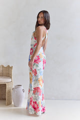 Perfektion erwartet Sie Maxi-Kleid Blumenmuster