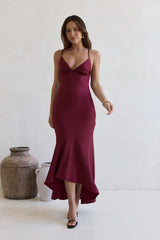 Moving Moments Maxikleid Burgund