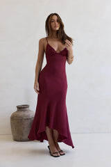 Moving Moments Maxikleid Burgund