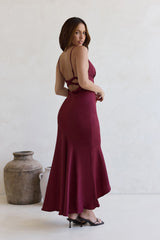 Moving Moments Maxikleid Burgund
