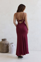 Moving Moments Maxikleid Burgund