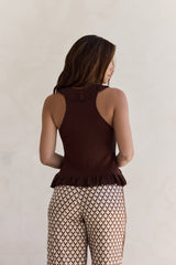 Stolen Romance Top Braun
