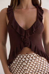 Stolen Romance Top Braun
