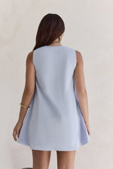 Tagebuch des Sonne Minikleid Blau