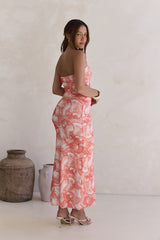 Trägerloses Maxikleid „Dreaming Of Days“, Orange