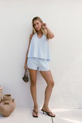 Evelyn Shorts Blau