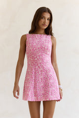 Wundervolles Moment Minikleid Rosa