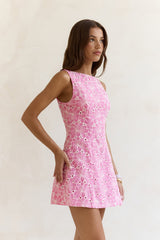 Wundervolles Moment Minikleid Rosa